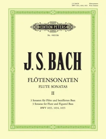 Bach J. S. : Sonatas Vol.2 Bwv1033-1034-1035 Flute & Piano (Peters)