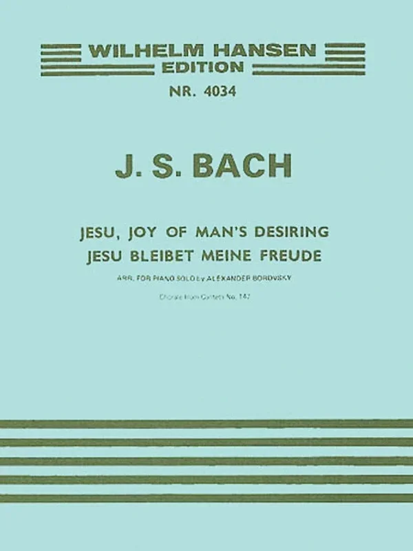 Bach Jesu Joy Of Mans Desiring Piano