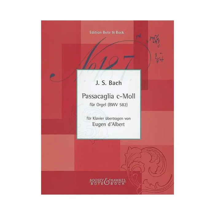Bach, Johann Sebastian – Passacaglia C minor BWV 582
