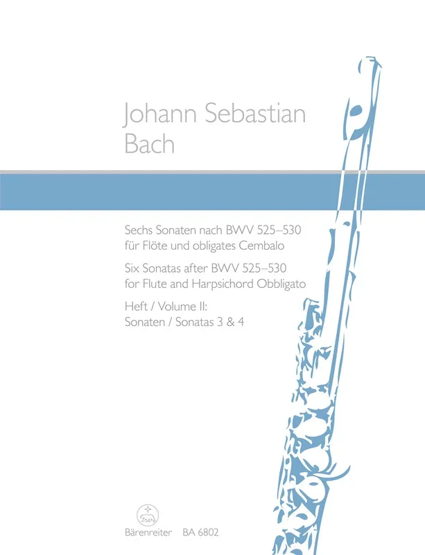 Bach: Six Sonatas for Flute & Keyboard – Book 2 (BWV527, 8)