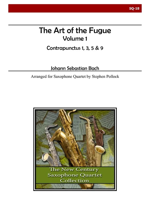 Bach: The Art of the Fugue – Volume 1 (arr. for sax quartet)