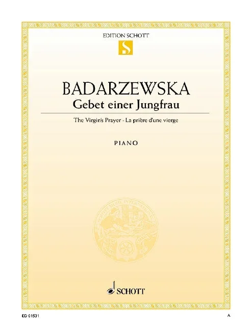 Bądarzewska: A Maiden’s Prayer, Op. 4