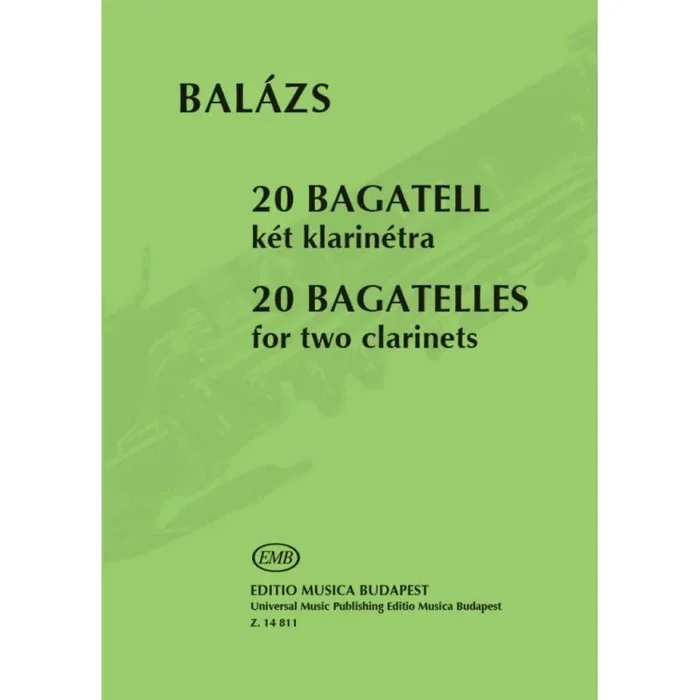 Balázs, Árpád – 20 Bagatelles (2 clarinets)