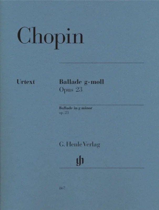 Ballade Op 23 G Min Urtext (Softcover Book)