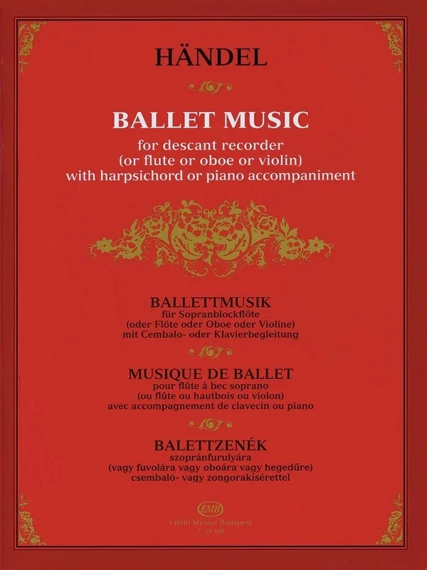 Ballet Music For Rec/Flute/Ob/Vc/Piano (Softcover Book)