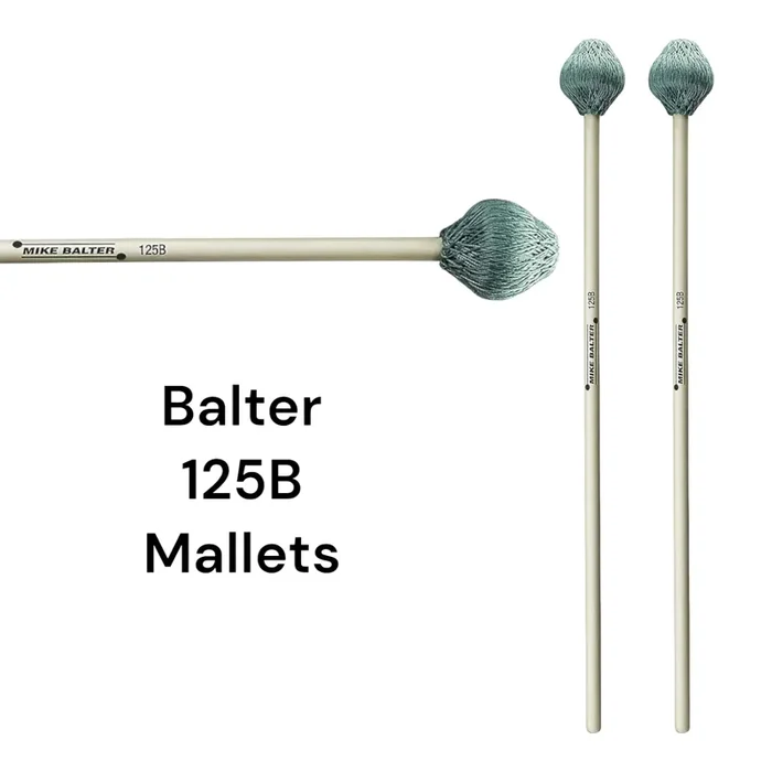 Balter Super Vibe 125B Medium Soft Aqua Mallets Birch
