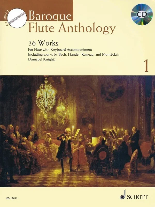 Baroque Flute Anthology V1 Book/CD Book