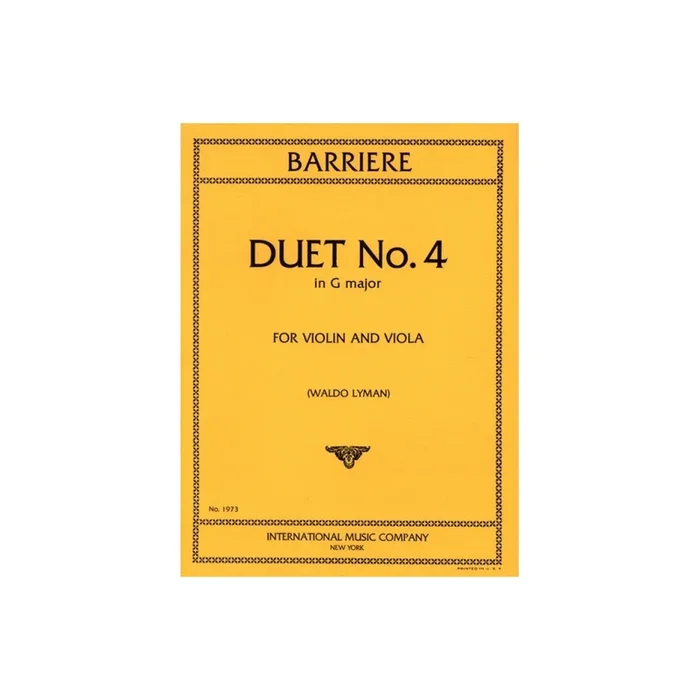 Barrière, Jean – Duet No. 4