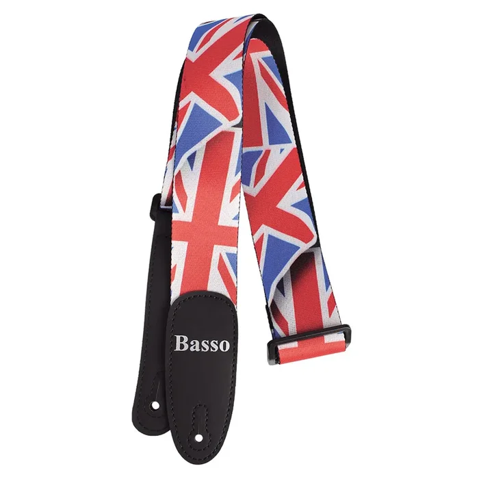 Basso Guitar Strap – Polyester Pop Art Union Jack with Adjustable Length 100-155cm