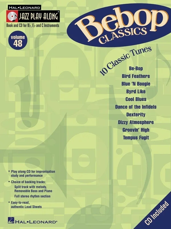 Bebop Classics Jazz Play Along Book/CD V48 (Softcover Book/CD)
