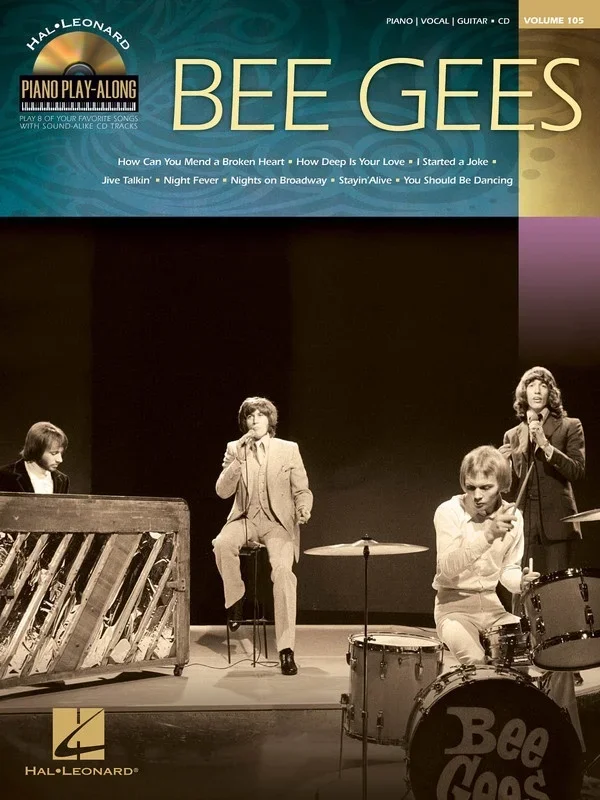 Bee Gees Piano Play Along Book/CD V105 (Softcover Book/CD)