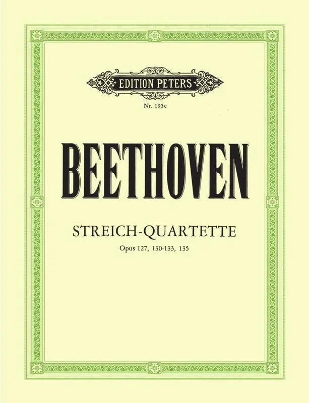 Beethoven – String Quartets Vol 3 Op 127/130/131/132/133/135 (Set Of Parts) Book