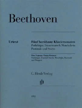Beethoven : Five Famous Piano Sonatas (Henle)
