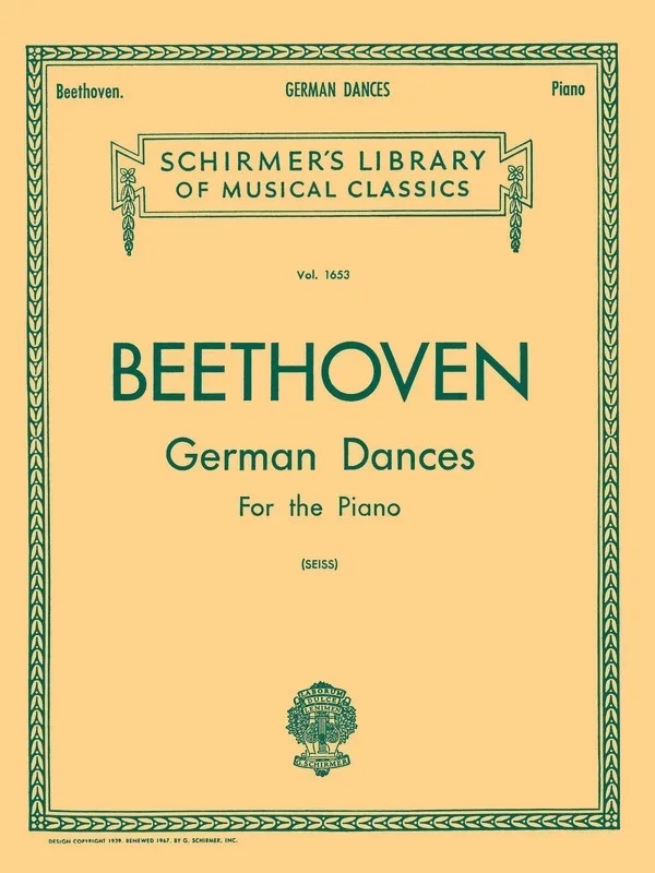 Beethoven German Dances Lib.1653 Piano
