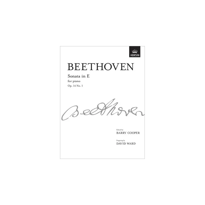Beethoven, L.v – Sonata in E, Op. 14 No. 1