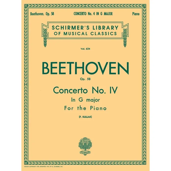 Beethoven, Ludwig – Concerto No. 4 in G, Op. 58