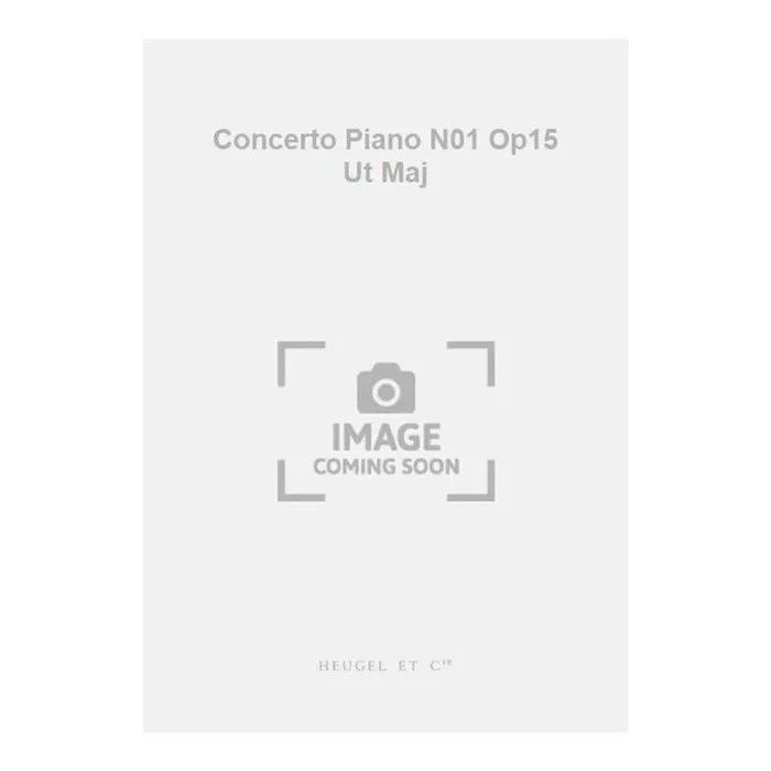 Beethoven, Ludwig van – Concerto Piano N01 Op15 Ut Maj