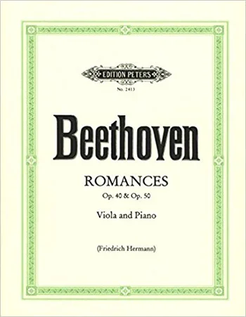 Beethoven : Romances: Op.40 and Op.50: Viola and Piano (Peters)