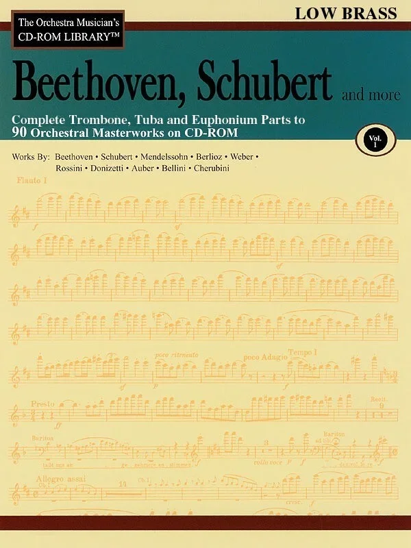 Beethoven Schubert CD Rom Lib Low Brass V1 (CD-Rom Only)