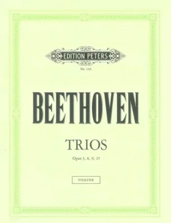 Beethoven : Trios: String Trio OP3, 8, 9, 25.- Parts