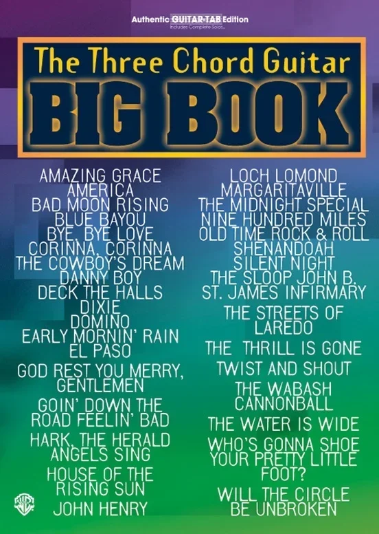 Big Book 3 Chord Guitar Tab
