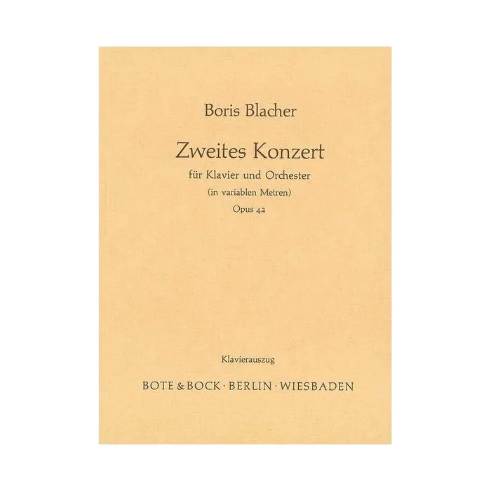 Blacher, Boris – Piano Concerto No. 2 op. 42