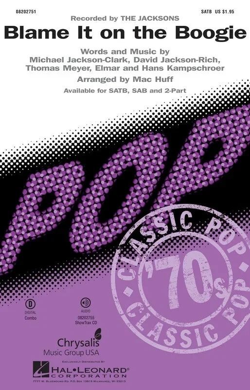 Blame It On The Boogie SATB (Octavo)