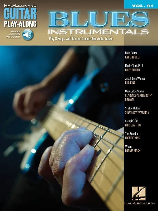 Blues Instrumentals Guitar Playalong V91 Book/Online Audio (Softcover Book/Online Audio)