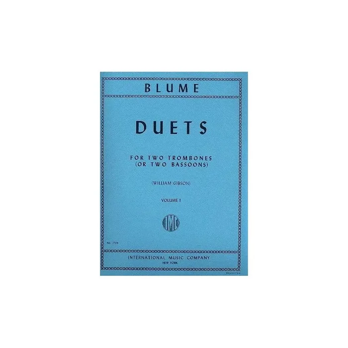 Blume, Oskar – 12 DUETS Vol.1 2Bsn or 2Trom