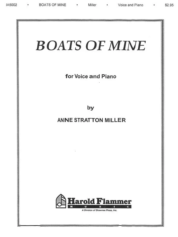 Boats Of Mine Vocal Solo Book