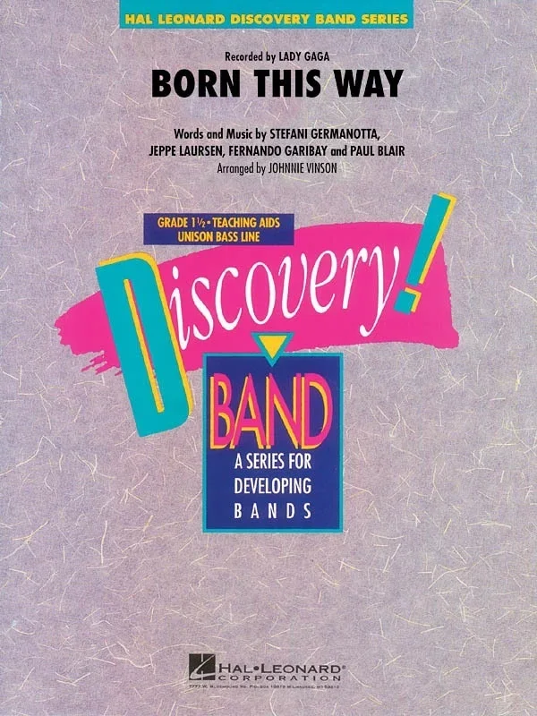 Born This Way Discovery Concert Band 1.5 (Music Score/Parts)