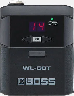 BOSS WL-60T Wireless Transmitter Beltpack for WL-60 System – Rugged Clip, Quick Instrument Changes, Spare Transmitter Option