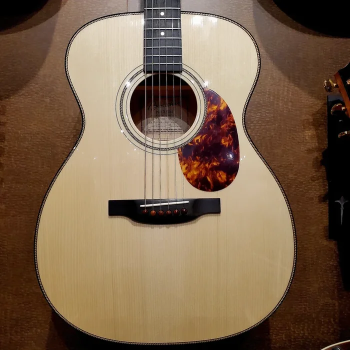 Boucher OM Studio Goose Private Stock Acoustic Guitar Flame Maple AAAA Adirondack Spruce w/Case – PSSG161