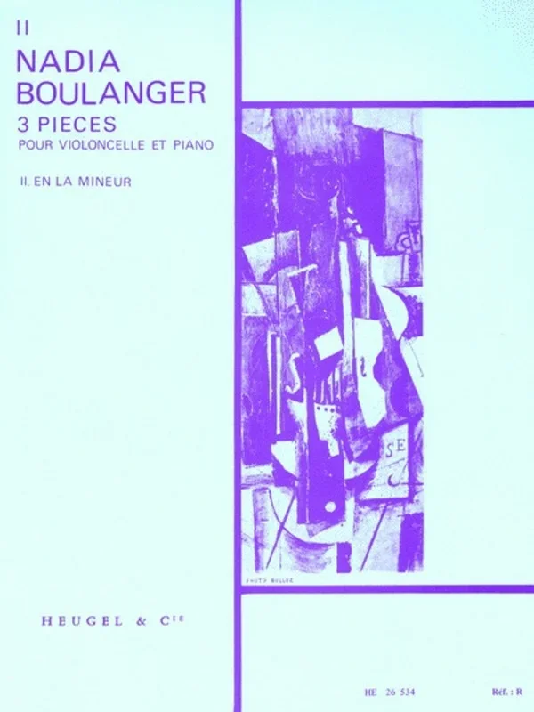 Boulanger – 3 Pieces No 2 In A Minor Cello/Piano (Softcover Book)
