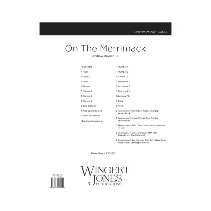 Boysen, Andrew – On The Merrimack – Full Score