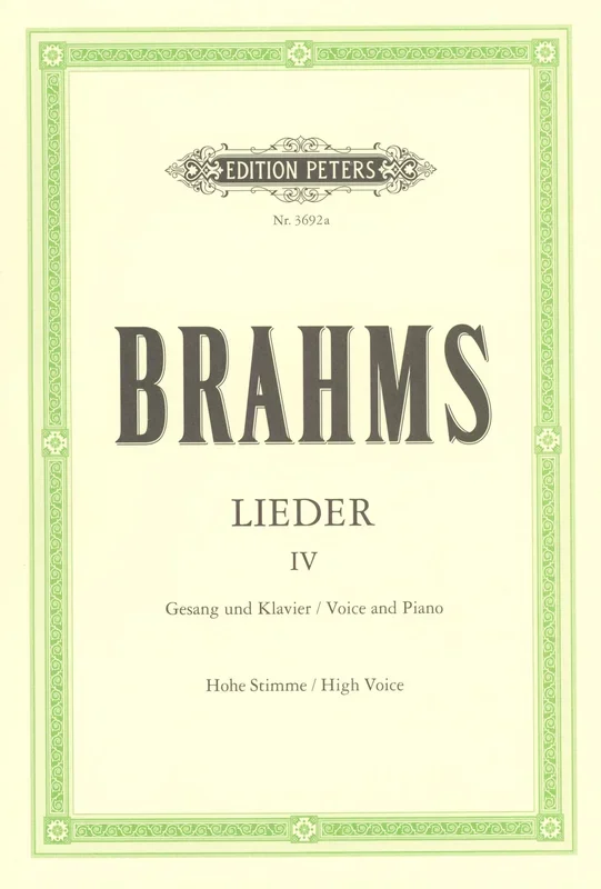 Brahms: Complete Songs (Lieder) – Volume 4