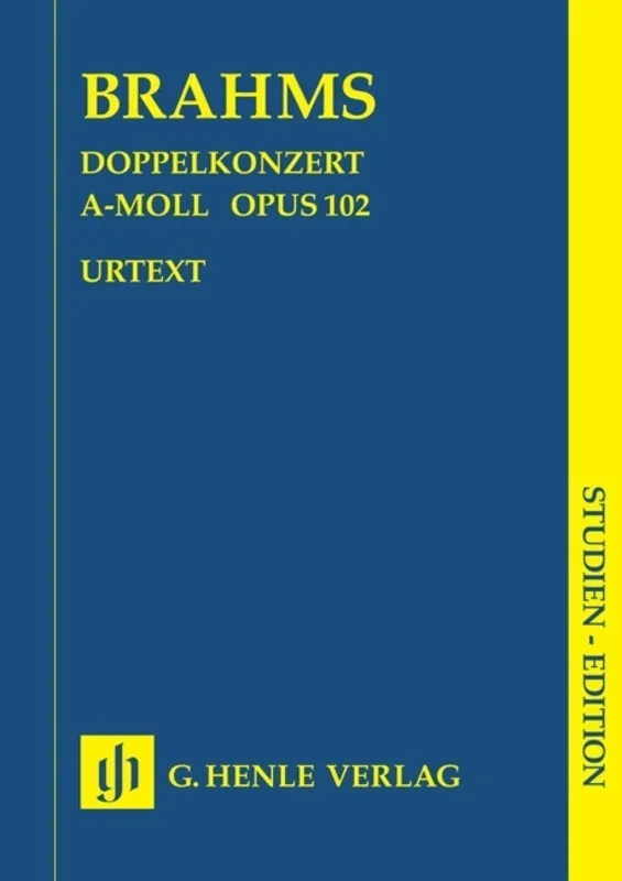 Brahms: Double Concerto in A Minor Op 102 Study Score