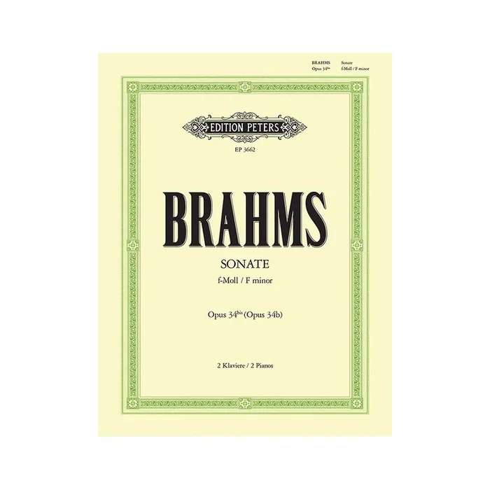 Brahms, Johannes – Sonata in F minor Op.34b