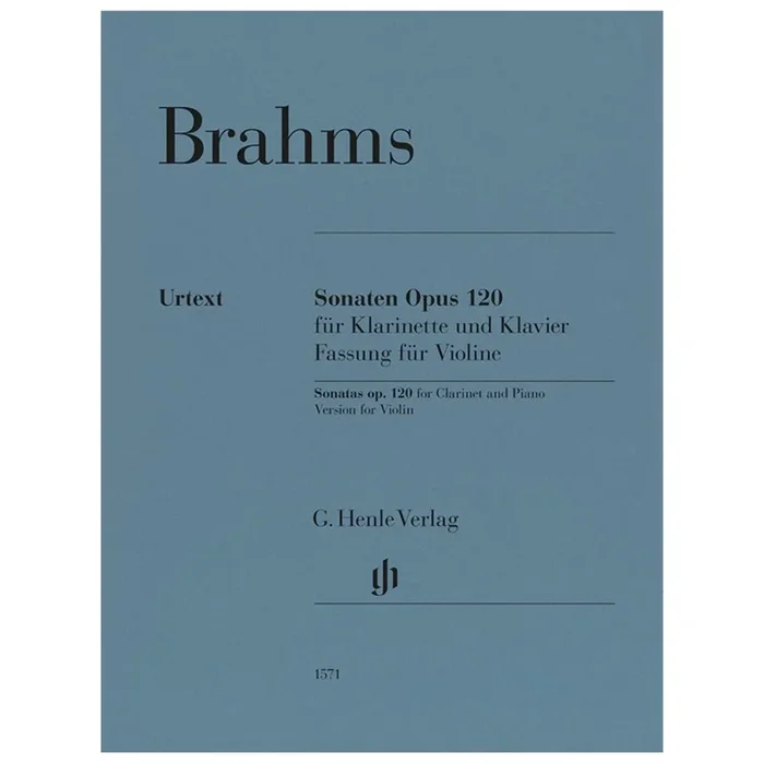 Brahms, Johannes – Sonatas op. 120 for Clarinet and Piano