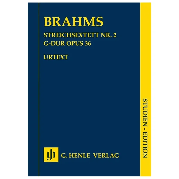 Brahms, Johannes – String Sextet no. 2 in G major op. 36