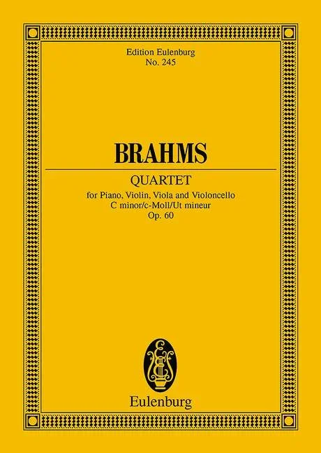 Brahms, Johannes : Brahms, Johannes : Piano Quartet C minor, – piano quartet – Schott Digital