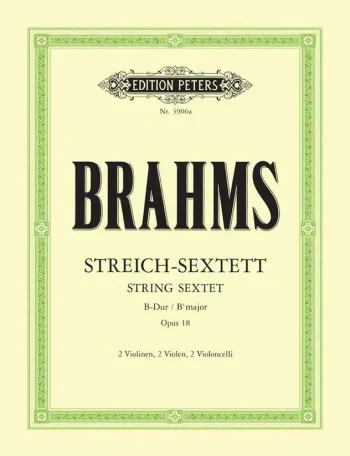Brahms : String Sextet In Bb Major Op.18 Set Parts (Peters)