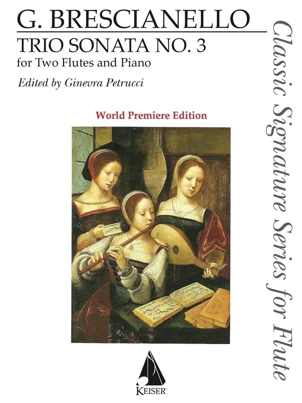 Brescianello – Trio Sonata No 3 For 3 Flutes Score/Parts