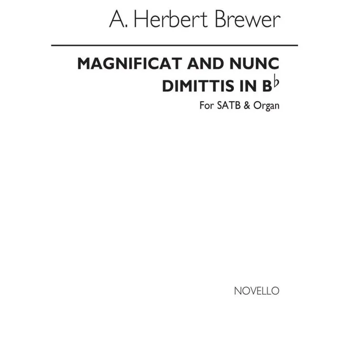 Brewer, A. Herbert – Magnificat And Nunc Dimittis In B Flat