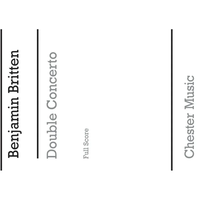 Britten, Benjamin – Double Concerto (Full Score)