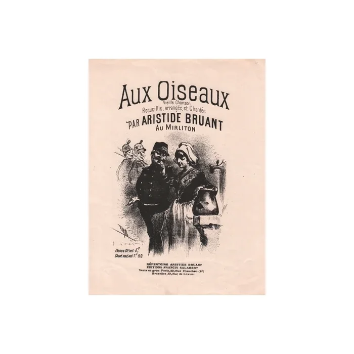 Bruant, Aristide – Aux Oiseaux Varioustes (Cht-Pno