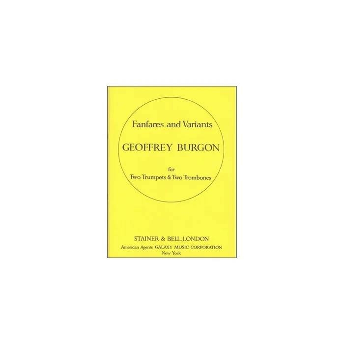 Burgon, Geoffrey – Fanfares and Variants on the Agnus Dei from Mass by Guillaume de Machaut