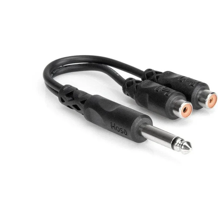 Cable Hosa Y 1/4″ TS a Dual RCAF, YPR103