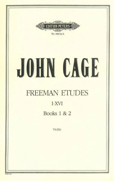 Cage: Freeman Etudes Books 1 and 2 (Etudes I-XVI)