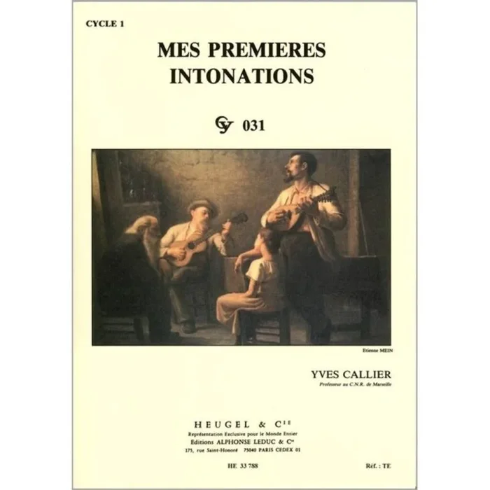 Callier – Mes Premieres Intonations – Cy031